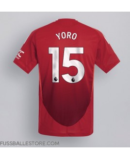 Günstige Manchester United Leny Yoro #15 Heimtrikot 2024-25 Kurzarm